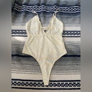Womens Beige One Piece Lingerie Size M